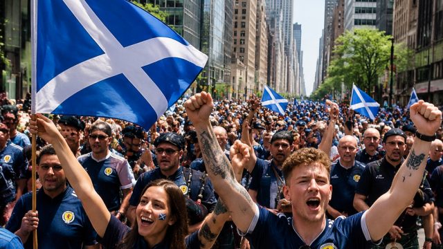 Tartan Army Takes Over US Cities Ahead o