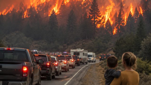 Evacuations in New Mexico as M